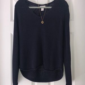 Navy Oversized Pullover Sweater